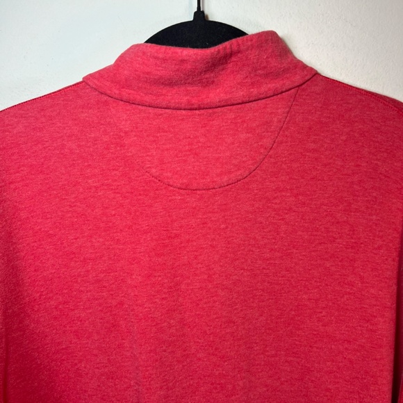Polo Ralph Lauren Men's 1/4 Zip Pullover Sweatshirt Red Heather Blue Pony Medium - Picture 11 of 13